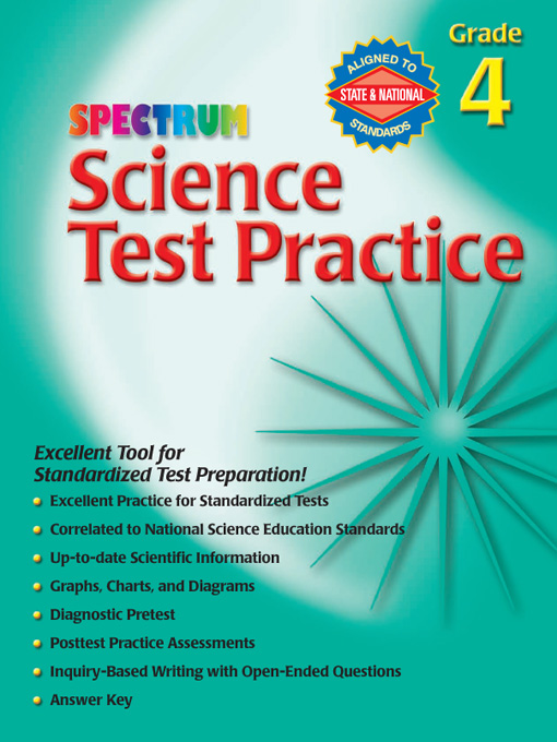 Title details for Spectrum Science Test Practice, Grade 4 by School Specialty Publishing - Available